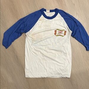 Vintage 1984 Miller highlife baseball shirt